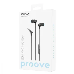 Провідні навушники Proove Scape J6 (3.5mm) Black, WESJ60000801