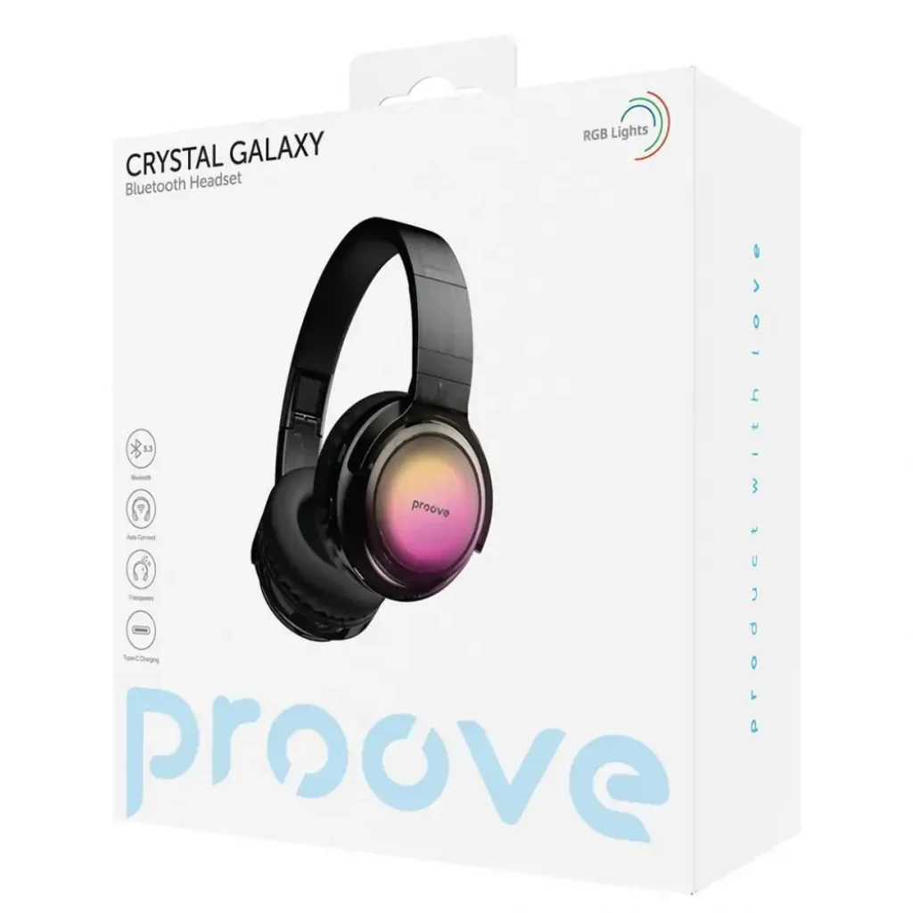 Бездротові навушники Proove Crystal Galaxy Transparent White, HPCG00010002
