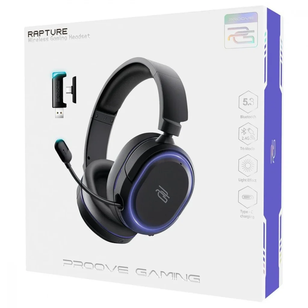Беспроводная игровая гарнитура Proove Gaming Rapture Black, GHRP00010001