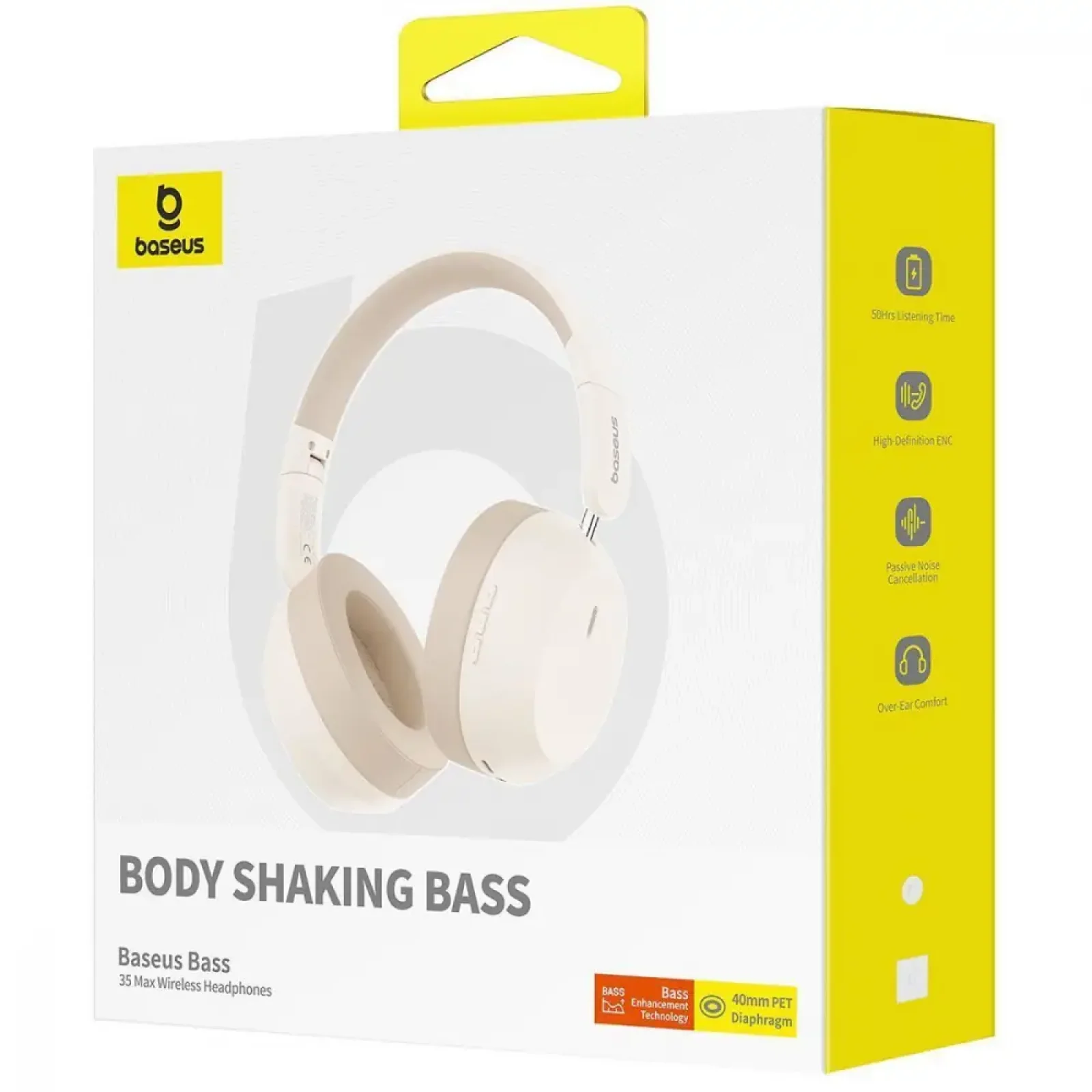 Бездротові навушники Baseus Bass 35 Max gray (610490010)