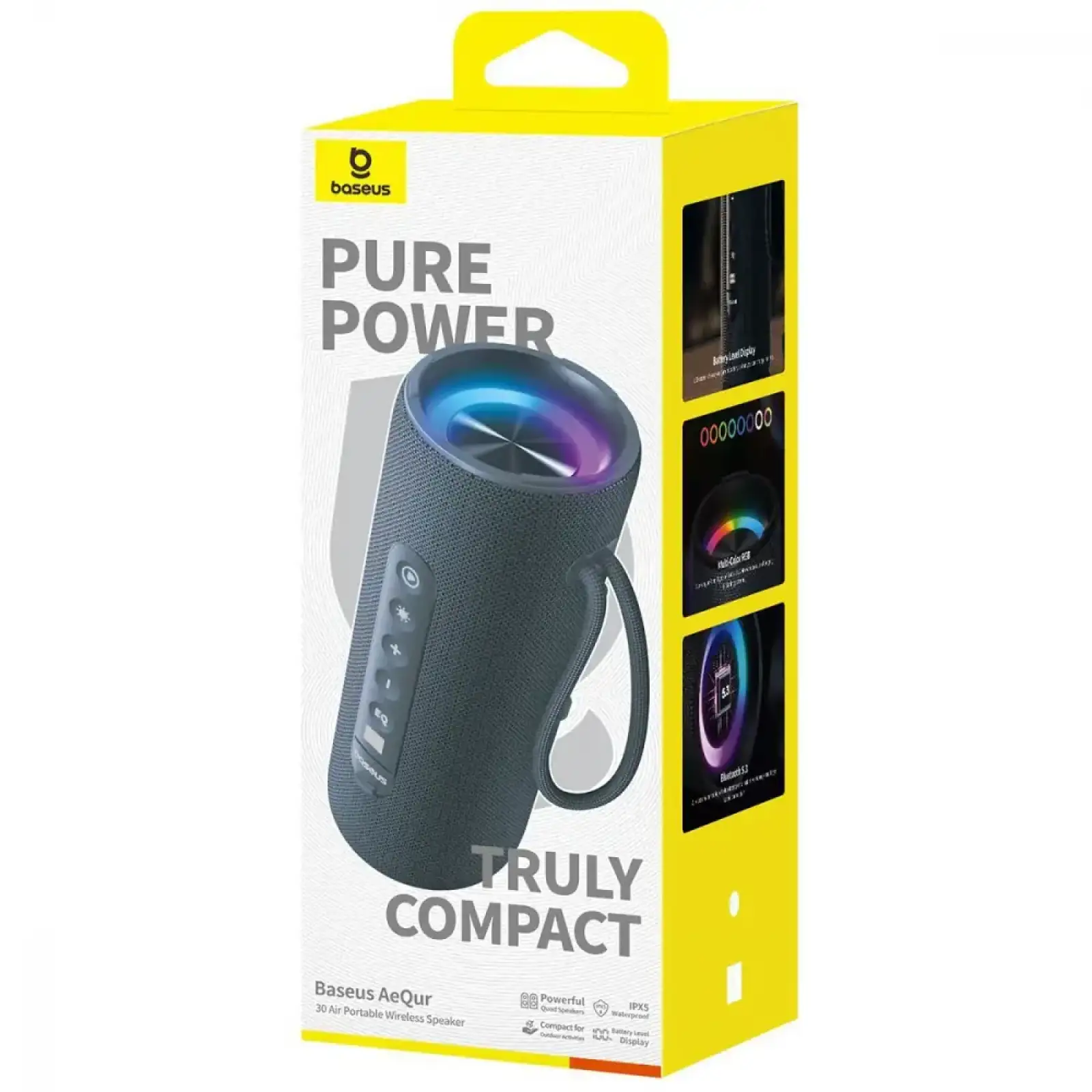 Портативна колонка Baseus AeQur 30 Air Gray