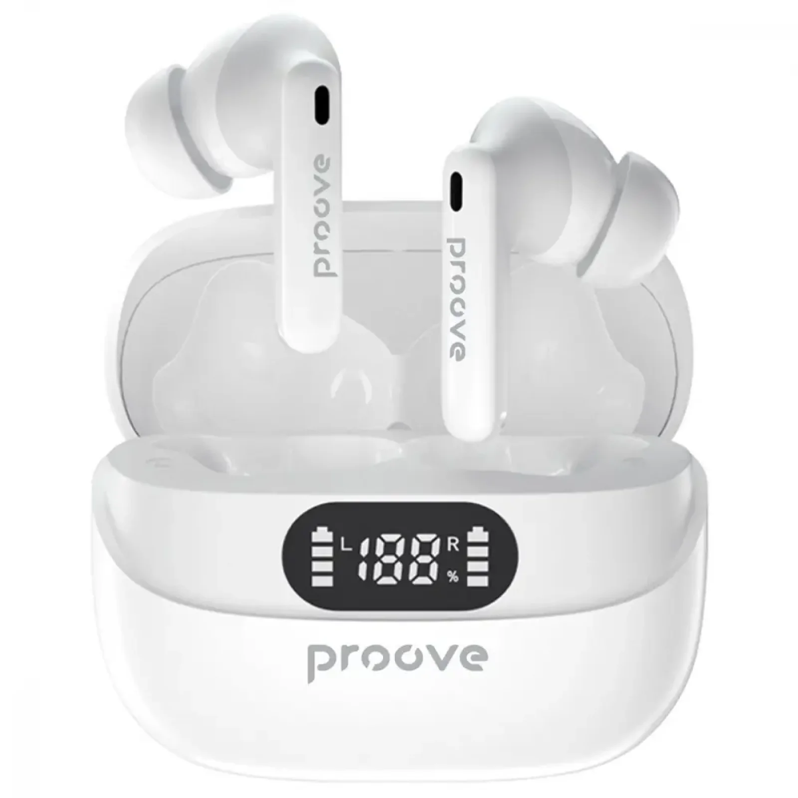 Беспроводные наушники Proove Digital Pro TWS with ANC (APP) white (612140003)