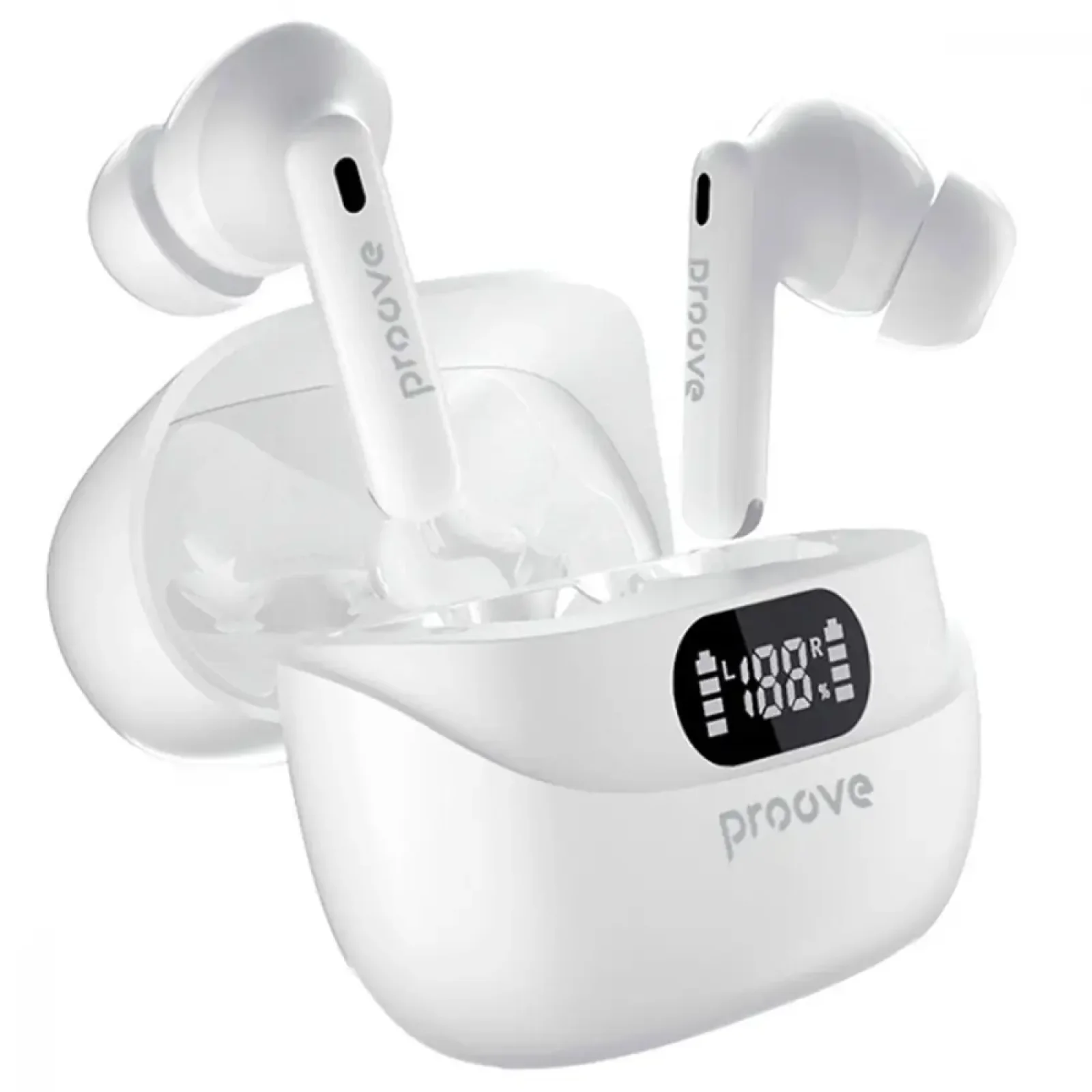 Беспроводные наушники Proove Digital Pro TWS with ANC (APP) white (612140003)