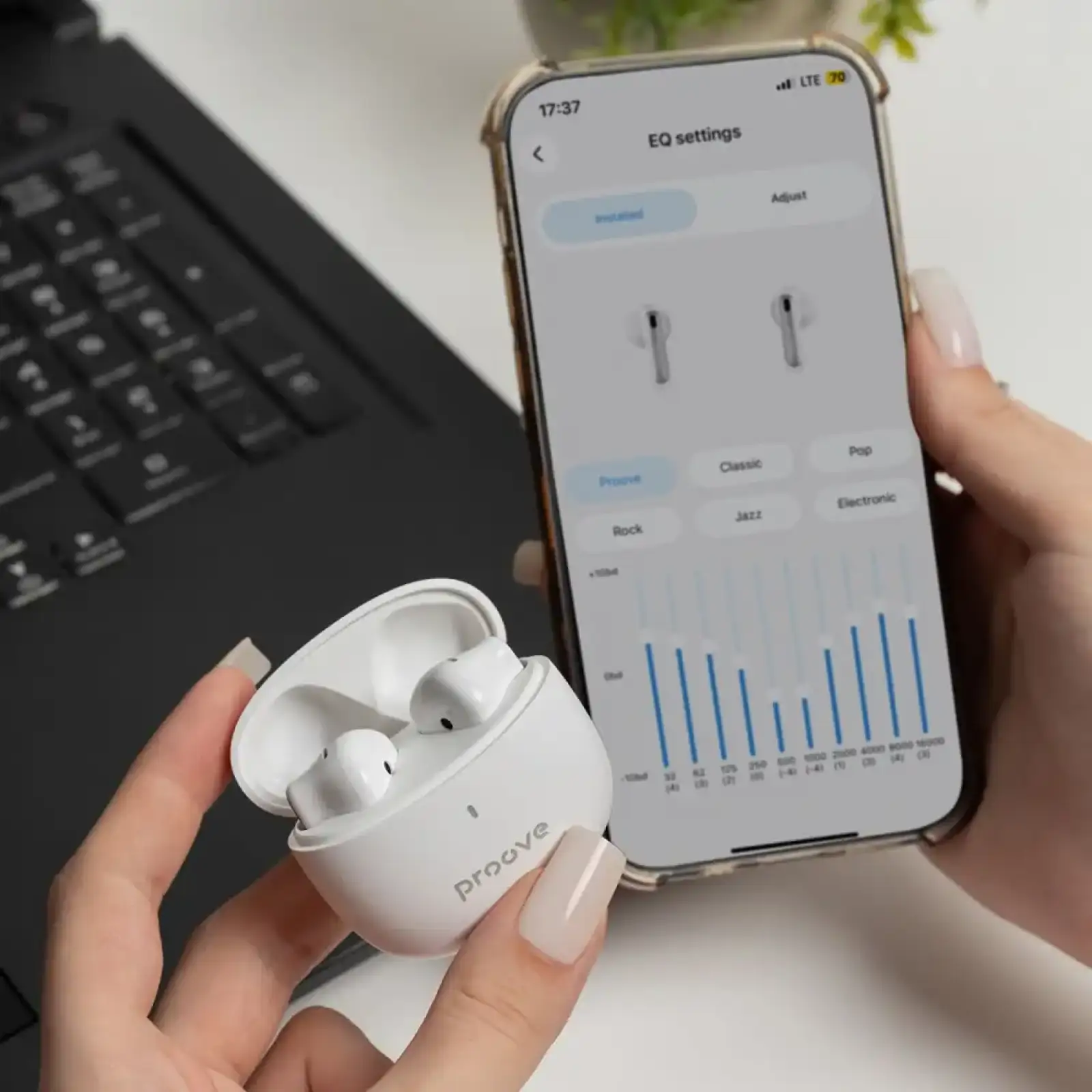 Бездротові навушники Proove Intro TWS (APP) White