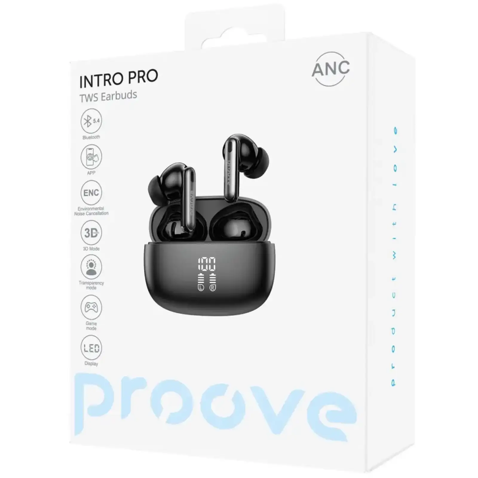 Наушники Proove Intro Pro TWS with ANC Black (APP) (612170001)