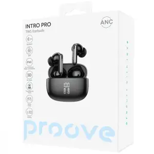 Бездротові навушники Proove Intro Pro TWS with ANC (APP) obsidian Black