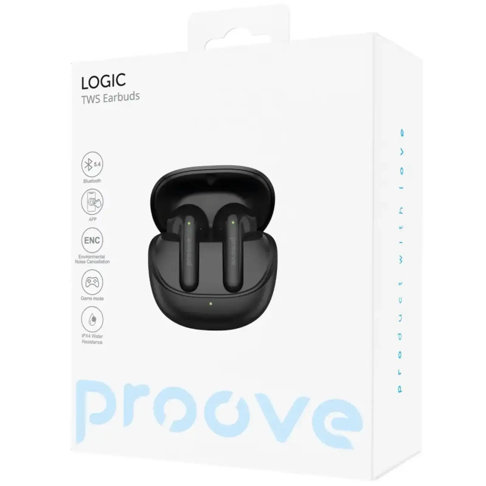 Беспроводные наушники Proove Logic TWS (APP) obsidian Black