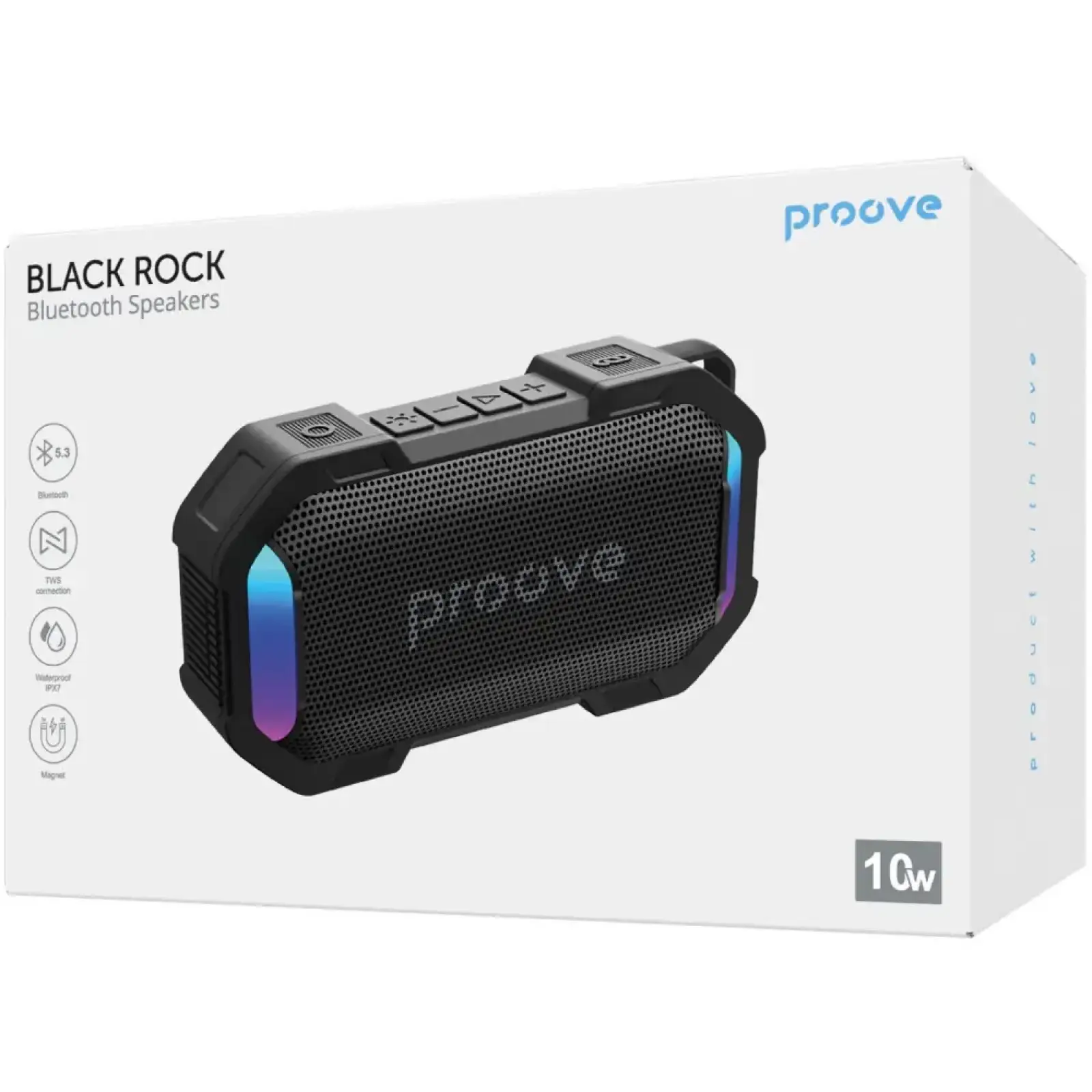 Портативная колонка Proove Black Rock 10W (APP) Black/Blue (PSBR1001AP23)
