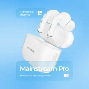 Бездротові навушники Proove Mainstream Pro TWS (APP) White