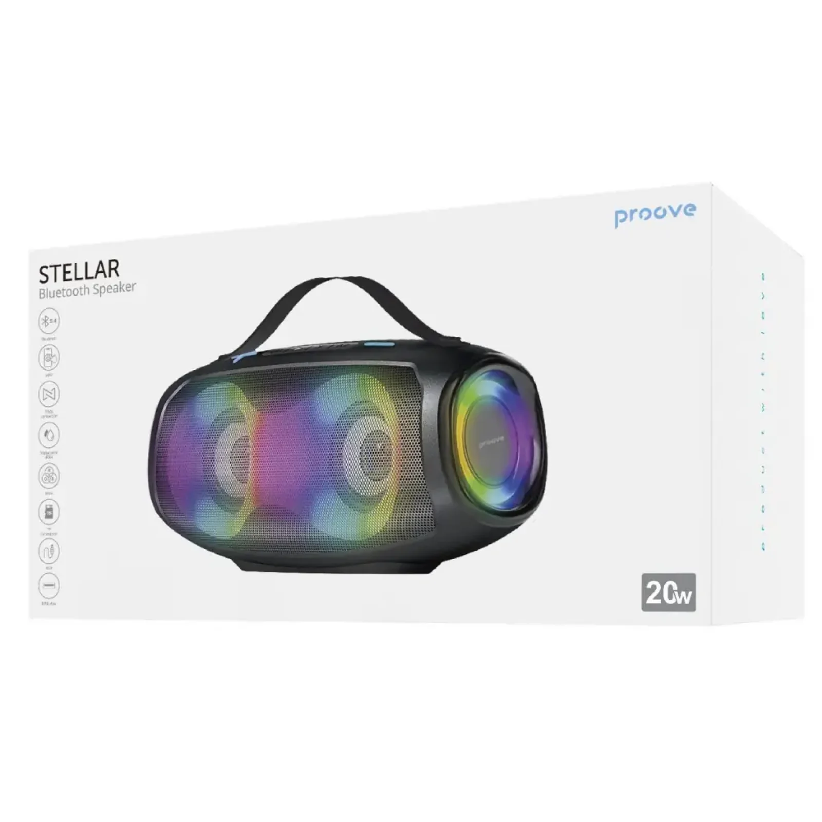 Портативна акустика Proove Stellar 20W (APP) Black (PDSL20001AP01)