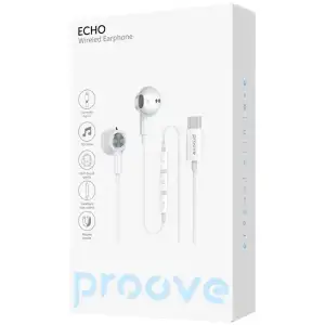 Провідні навушники Proove Echo (Type-C) White