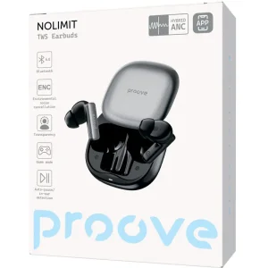 Беспроводные наушники Proove NoLimit TWS with Hybrid ANC (APP) Black/Gray (TWNL0001AP13)