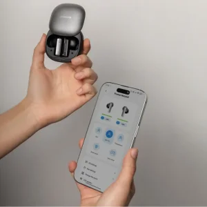 Беспроводные наушники Proove NoLimit TWS with Hybrid ANC (APP) White/Silver (TWNL0001AP26)