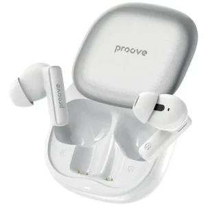 Беспроводные наушники Proove NoLimit TWS with Hybrid ANC (APP) White/Silver (TWNL0001AP26)