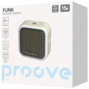 Портативная акустика Proove Funk 15W (APP) Beige/Gold (PSFN1501AP22)