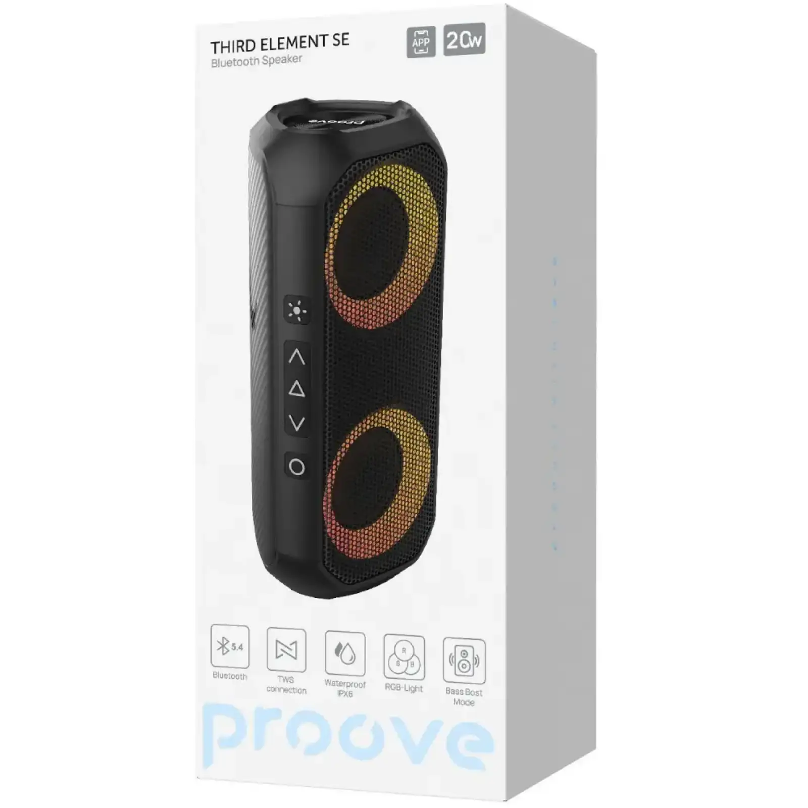 Портативная колонка Proove Third Element SE 20W (APP) Black (PSTE2001AP01)