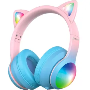 Бездротові навушники Proove Kids LumiCat (APP) Blue/Pink (HPLC0001AP26)