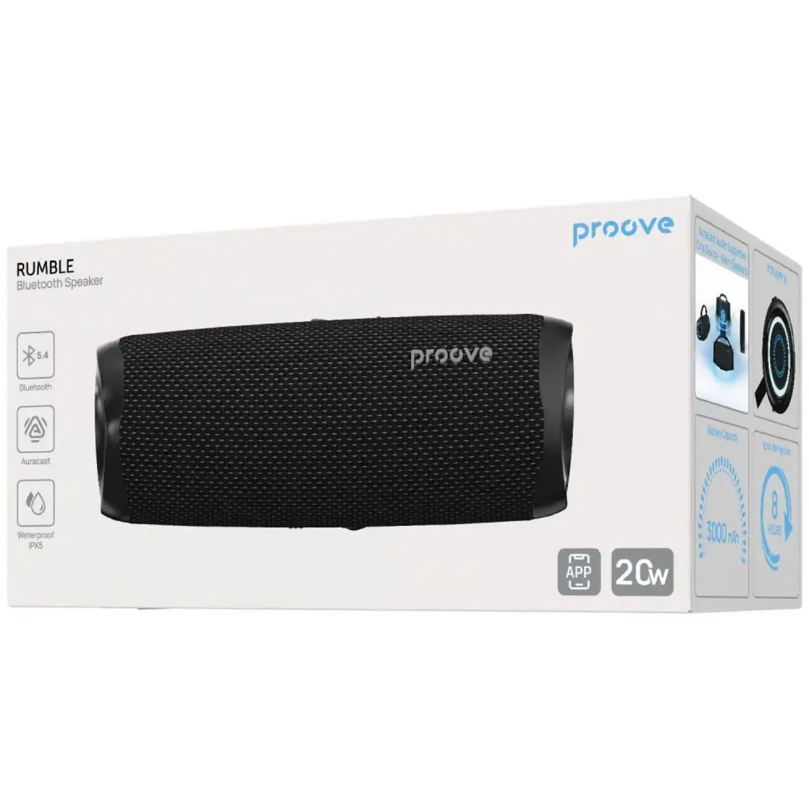 Портативная колонка Proove Rumble 20W (APP) Black (PSRM2001AP01)
