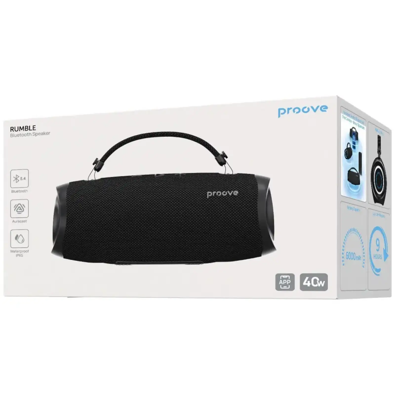 Портативная колонка Proove Rumble 40W (APP) Black (PSRM4001AP01)