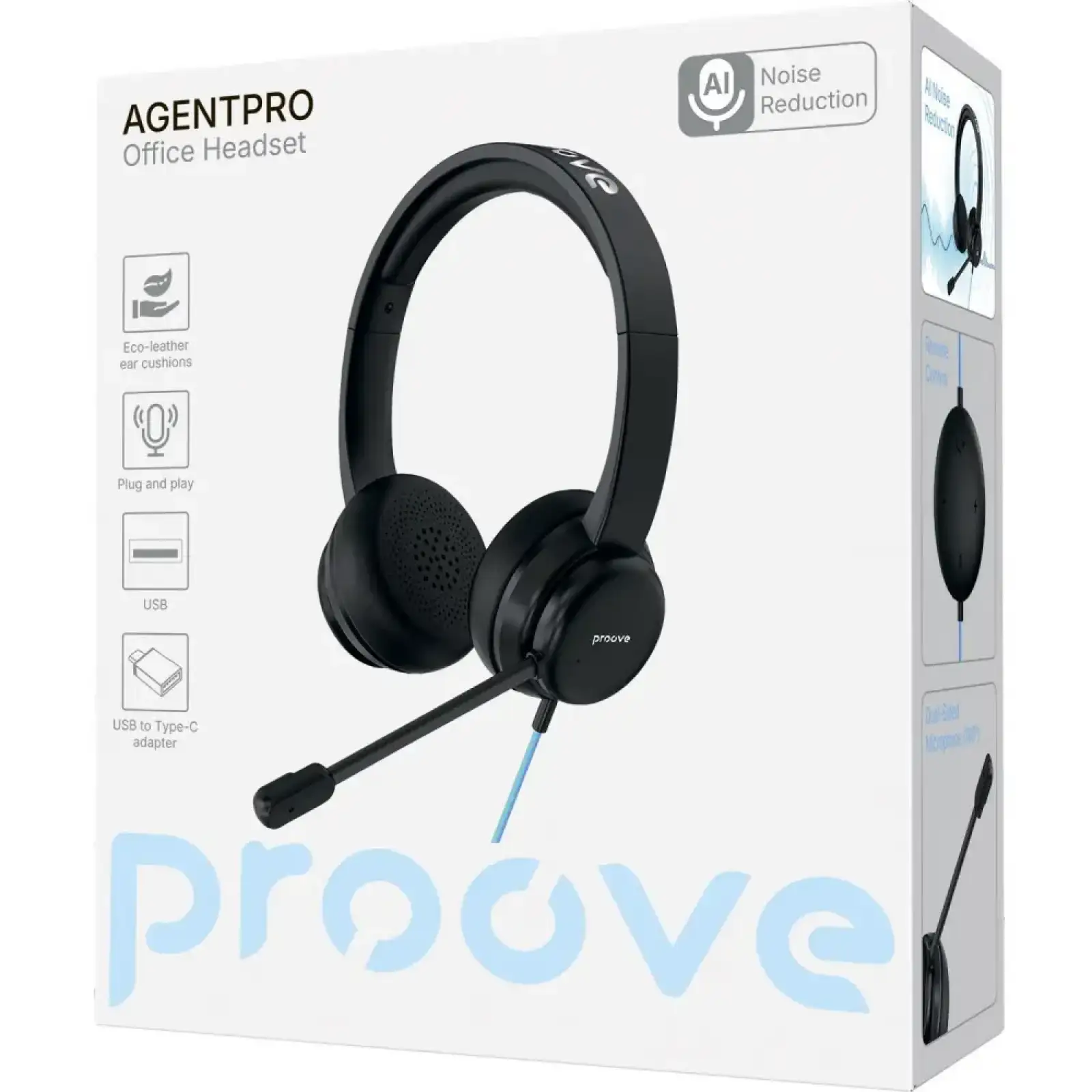 Проводные наушники Proove AgentPro Black UA