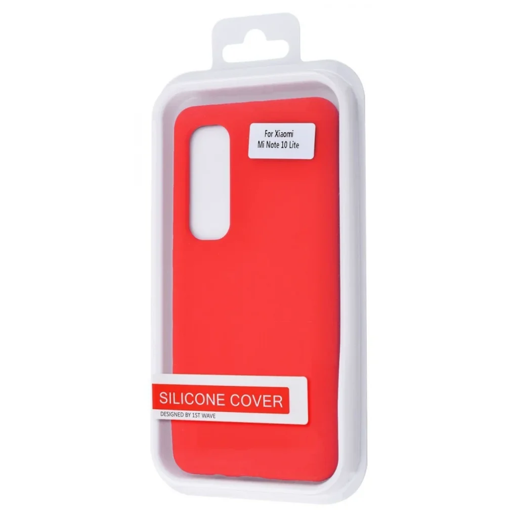 Чохол WAVE Full Silicone Cover Xiaomi Mi Note 10 Lite Red