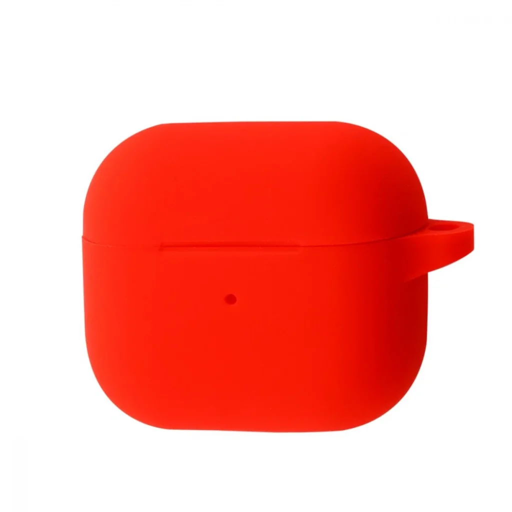Чохол Silicone Case New with Clip for AirPods 3 Red