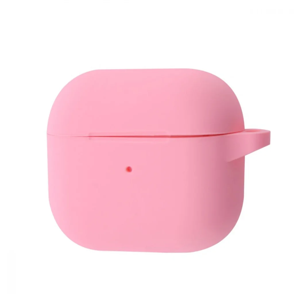 Чохол Silicone Case New with Clip for AirPods 3 Pink