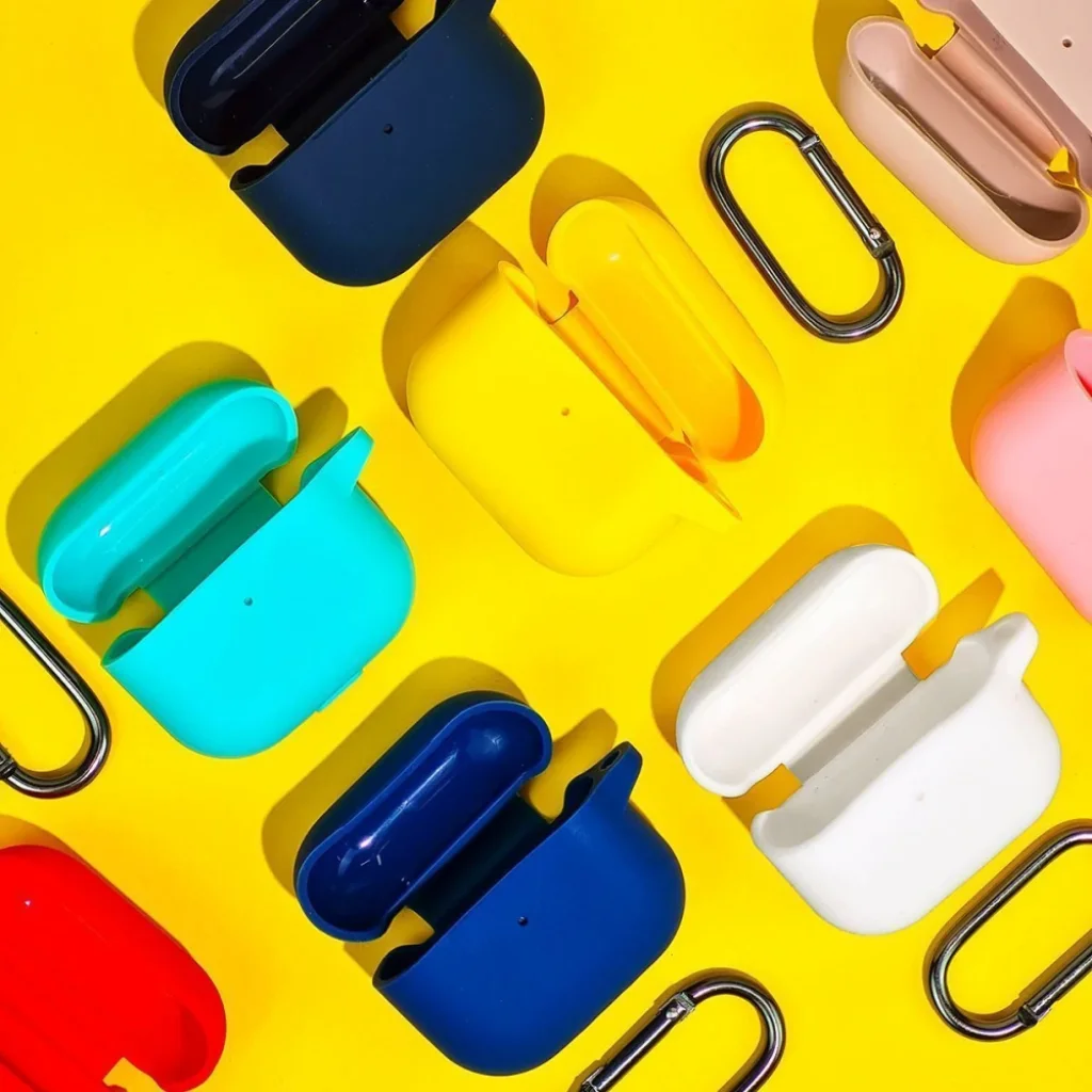 Чохол Silicone Case New with Clip for AirPods 3 Yellow