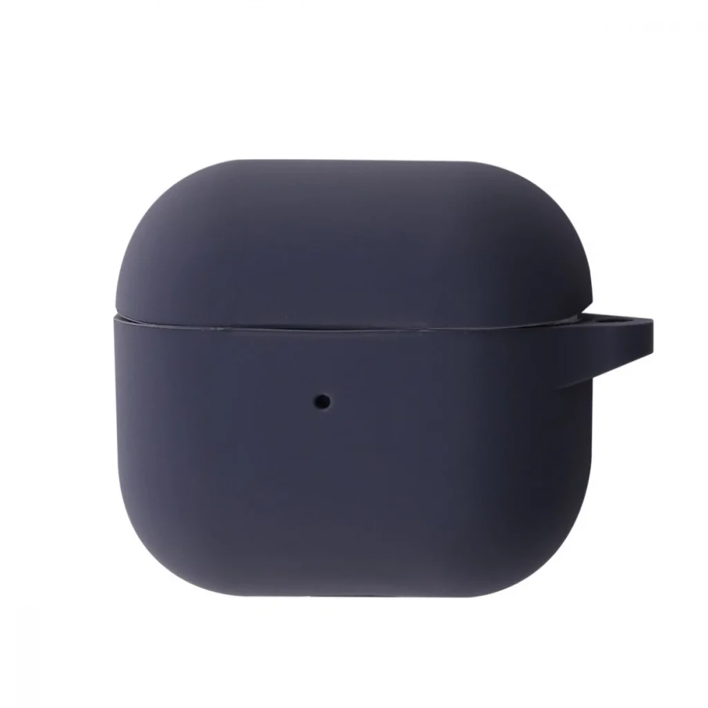 Чохол Silicone Case New with Clip for AirPods 3 Dark Gray