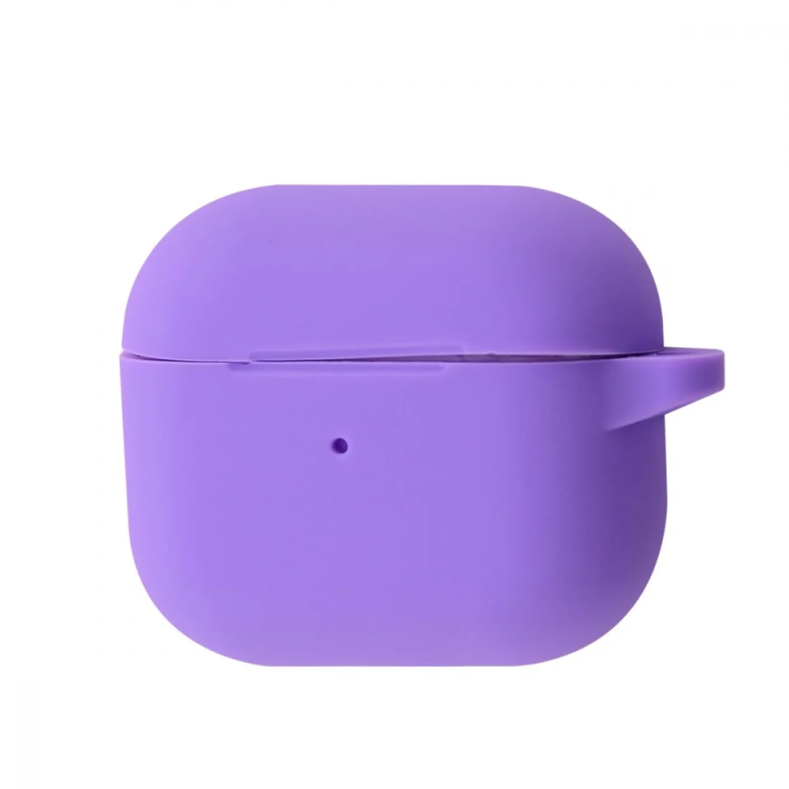 Чехол Silicone Case New with Clip for AirPods 4 Purple