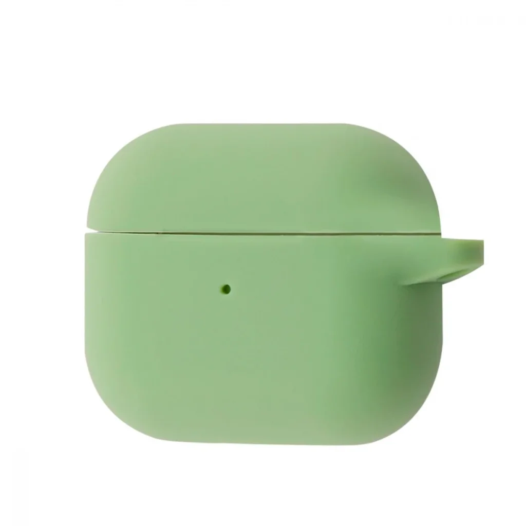Чохол Silicone Case New with Clip for AirPods 4 Mint Gum