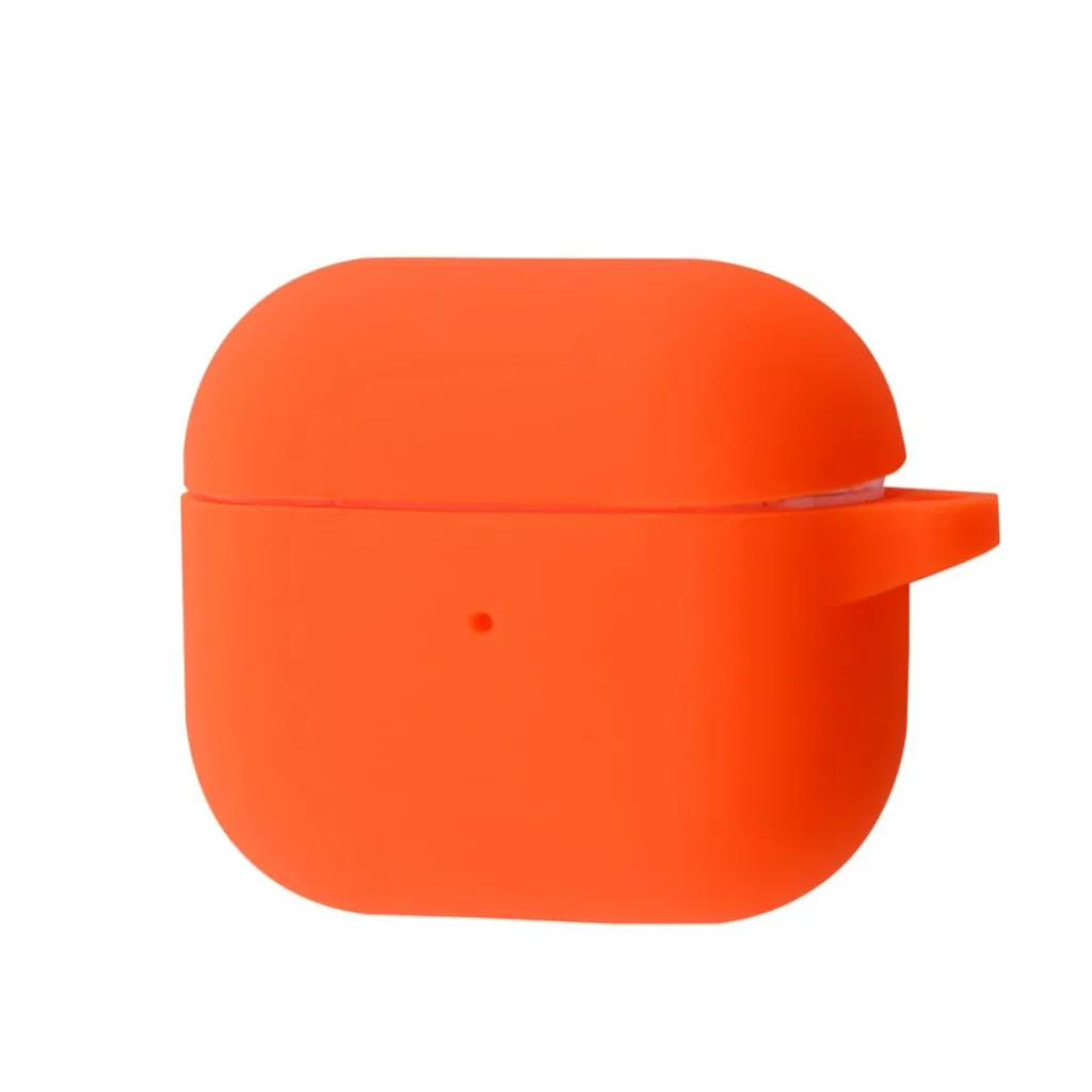 Чохол Silicone Case New with Clip for AirPods 4 Orange