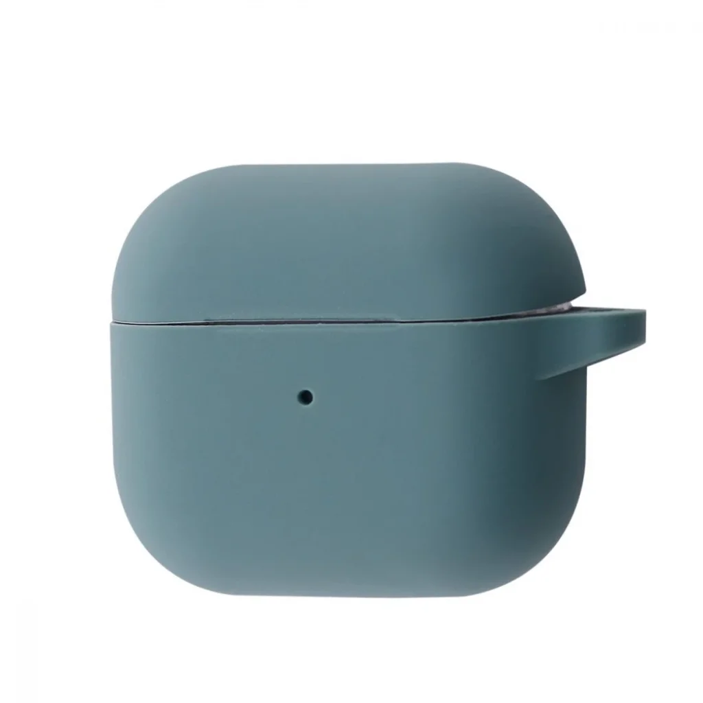 Чехол Silicone Case New with Clip for AirPods 3 Pine Green