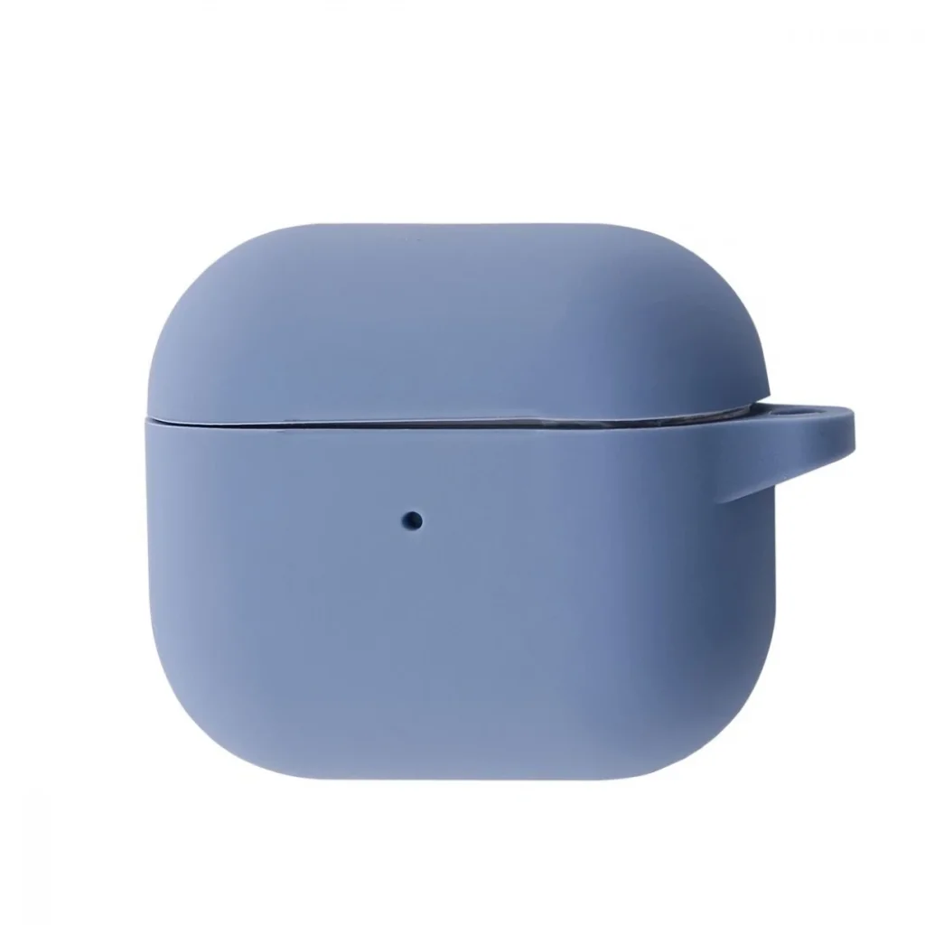 Чохол Silicone Case New with Clip for AirPods 3 Lavender Gray