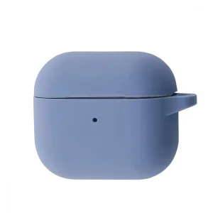 Чохол Silicone Case New with Clip for AirPods 3 Lavender Gray
