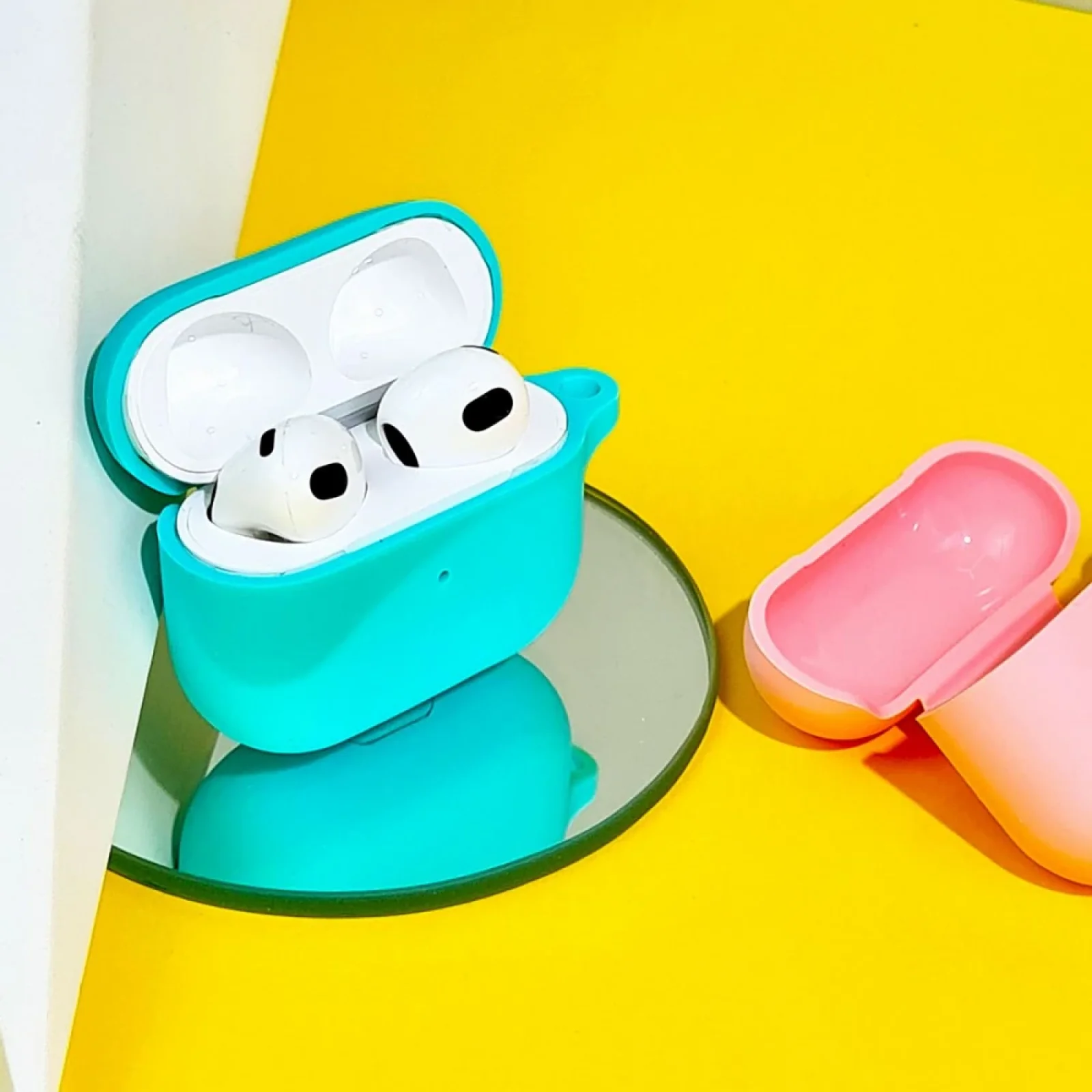 Чохол Silicone Case New with Clip for AirPods 3 Bordo