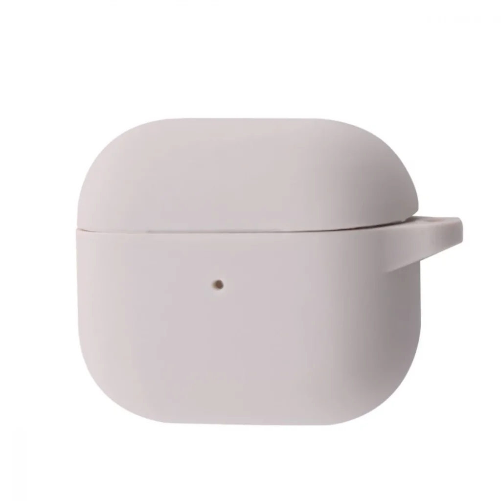 Чохол Silicone Case New with Clip for AirPods 4 Antique White
