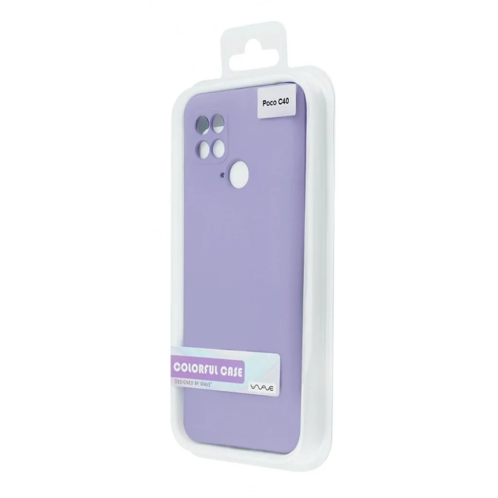 Чехол WAVE Colorful Case (TPU) Xiaomi Poco C40 Black Currant