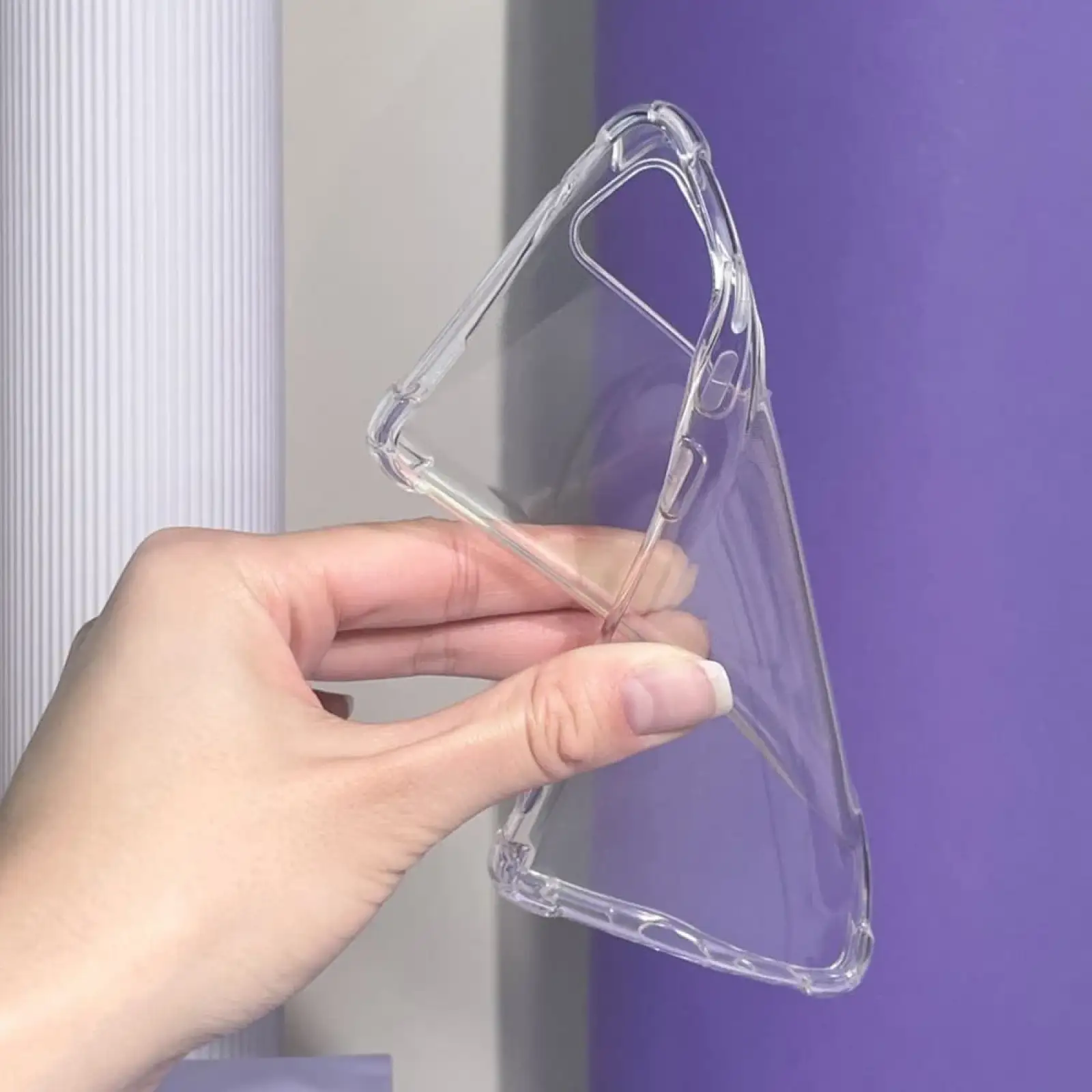 Чехол WXD Silicone 0.8 mm HQ Motorola E13 Clear