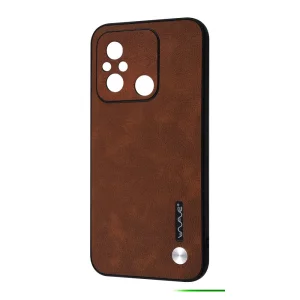 Колір: Коричневий - Чохол WAVE Leather Case Xiaomi Redmi 12C Dark Brown
