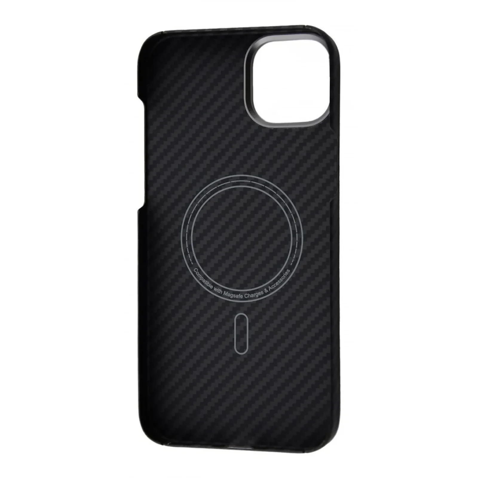 Чехол WAVE Premium Carbon Slim with Magnetic Ring iPhone 15 Plus Black