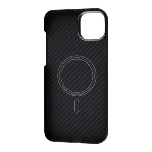 Чохол WAVE Premium Carbon Slim with Magnetic Ring iPhone 15 Plus Black