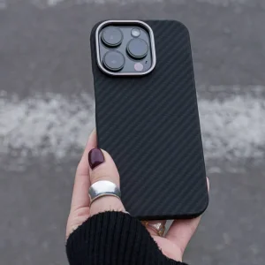 Чохол WAVE Premium Carbon Slim with Magnetic Ring iPhone 15 Plus Black