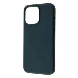 Цвет: Зеленый - Чехол WAVE Premium Leather Edition Case with MagSafe iPhone 15 Pro Max Forest Green