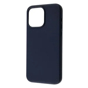 Цвет: Синий - Чехол WAVE Premium Leather Edition Case with MagSafe iPhone 15 Pro Max Ink