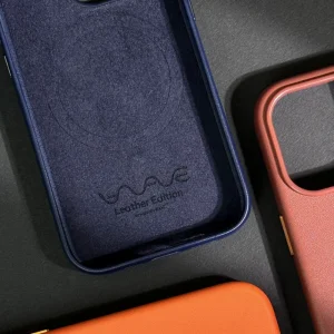 Чохол WAVE Premium Leather Edition Case with MagSafe iPhone 15 Pro Max Ink
