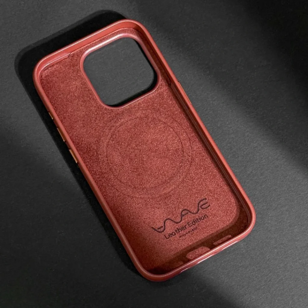 Чехол WAVE Premium Leather Edition Case with MagSafe iPhone 15 Pro Max Midnight