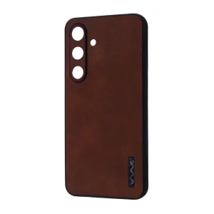 Колір: Коричневий - Чохол WAVE Leather Case Samsung Galaxy S24 (SM-S921) Dark Brown