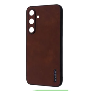 Колір: Коричневий - Чохол WAVE Leather Case Samsung Galaxy S24 Plus (SM-S926) Dark Brown