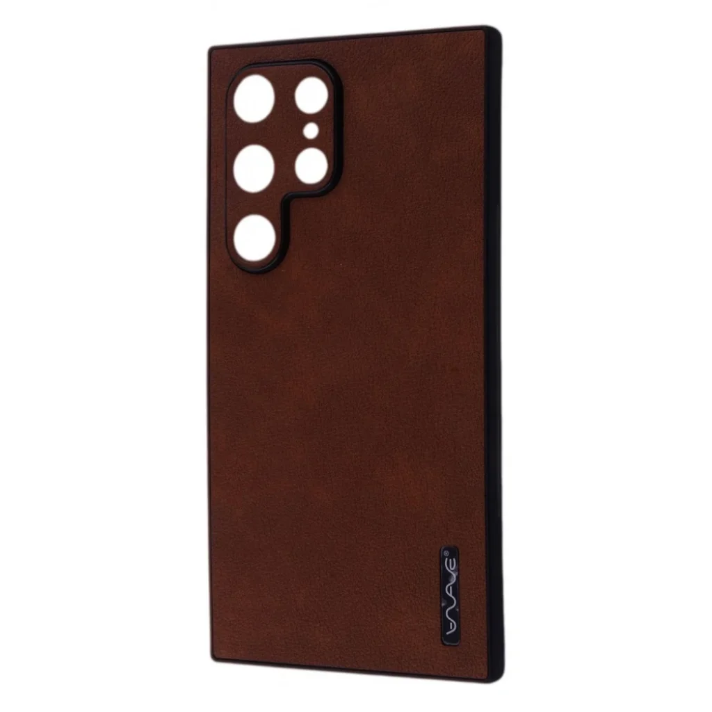 Чехол WAVE Leather Case Samsung Galaxy S24 Ultra (SM-S928) Dark Brown